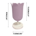 thumbnail image 3 of Yoloke Plastic Tulip Pen Holder Cute Pens Cup for Desk Pen Brush Organizer Office Stationery Supplies Home Decor Desk Supplies Holders and Dispensers, 3 of 5