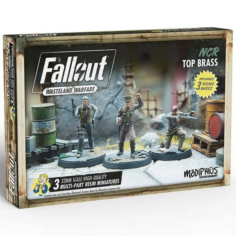 Fallout Wasteland Warfare: NCR Top Brass - 3 Figure Set, RPG 