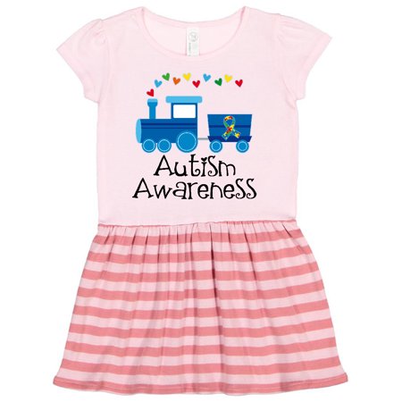 

Inktastic Autism Awareness Ribbon Train Gift Toddler Girl Dress