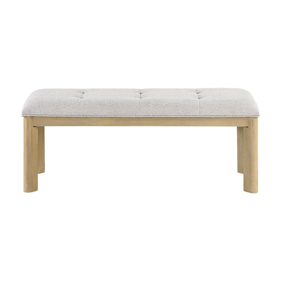 Cterwk Fabric Upholstered Dining Bench for Dining Room, Living Room, Brown