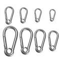 thumbnail image 3 of - Stainless Steel Spring Hook Climbing Fast Hanging Buckle Snap Carabiner M6, 3 of 4