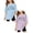 Light Purple, Light Blue, variant on SGMVNU 2 Pack Girls Oversized T Shirts Short Sleeve Crew Neck Printed Tops Summer Casual Loose Athletic Tee Shirt, Size 9-10 Years
