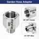 thumbnail image 5 of Adaptador de manguera de jardín Uxcell de 2 piezas, conector roscado de acero inoxidable 3/8" NPT hembra x 1/4" NPT macho con cinta de sellado, 5 of 7