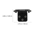 thumbnail image 2 of RUNROTOO 8Pcs Cold-rolled Steel Plate Hinges for Furniture Replacement Cabinet Door Hinges Kitchen Bath Home Office, 2 of 5