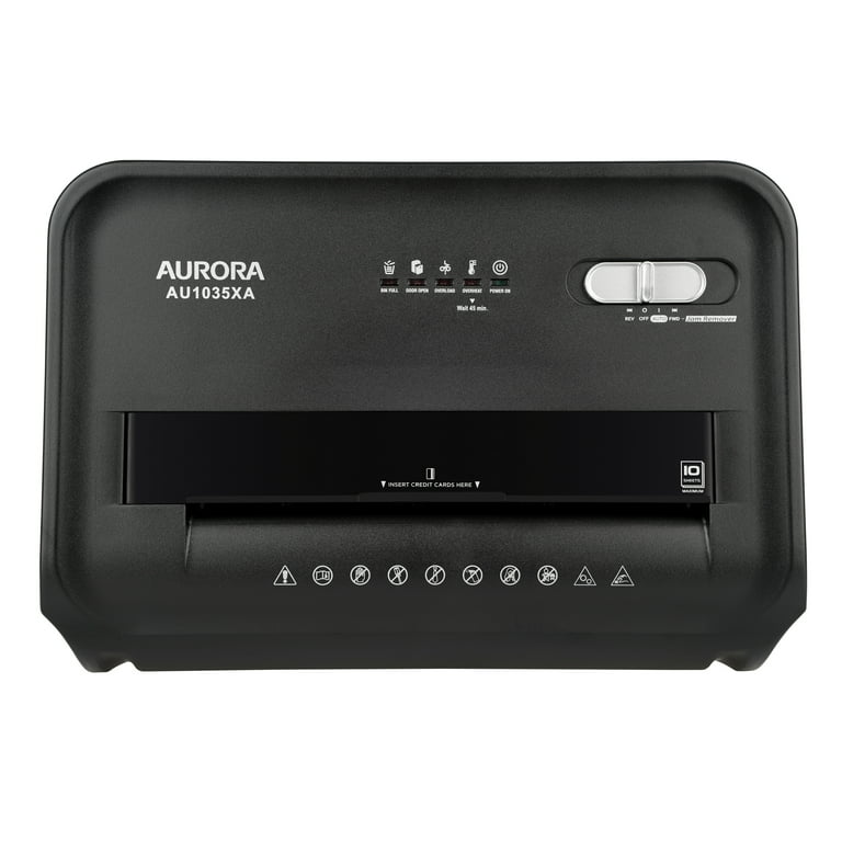 Aurora, Crosscut Paper Credit Card Shredder, AU1035XA, 10-Sheet