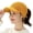 Yellow, variant on Sun Visors For Women Womens Winter Beanie Hat Warm Knitted Wool Hats Cap With Visor Stretchy Keep Warm Solid Color Autumn Winter Women Sports Cap For Outdoor Orange One Size