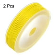 thumbnail image 3 of Unique Bargains 2 Pack Twisted Nylon Twine Thread Beading Cord 2mm 13M/43 Feet Extra Strong Braided Nylon String, Yellow, 3 of 6