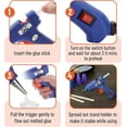 Mr. Pen Hot Glue Gun Kit, Hot Melt Glue Gun Mini with 20pcs Glue Gun Sticks and 20Wood Craft