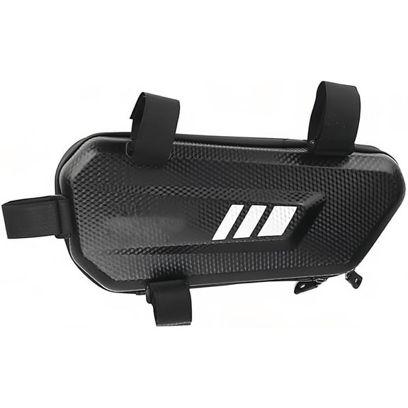 Universal Motorcycle Side Storage Bag with Hard Zipper - Durable Nylon Tool Bag for Frame Bar Mounting