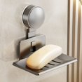 thumbnail image 4 of Estante de Almacenamiento con Ventosa Sin Taladro, Jabonera, Caja de Desagüe del Inodoro, Jabonera de Pared para Baño, Caja de Jabón, 4 of 7