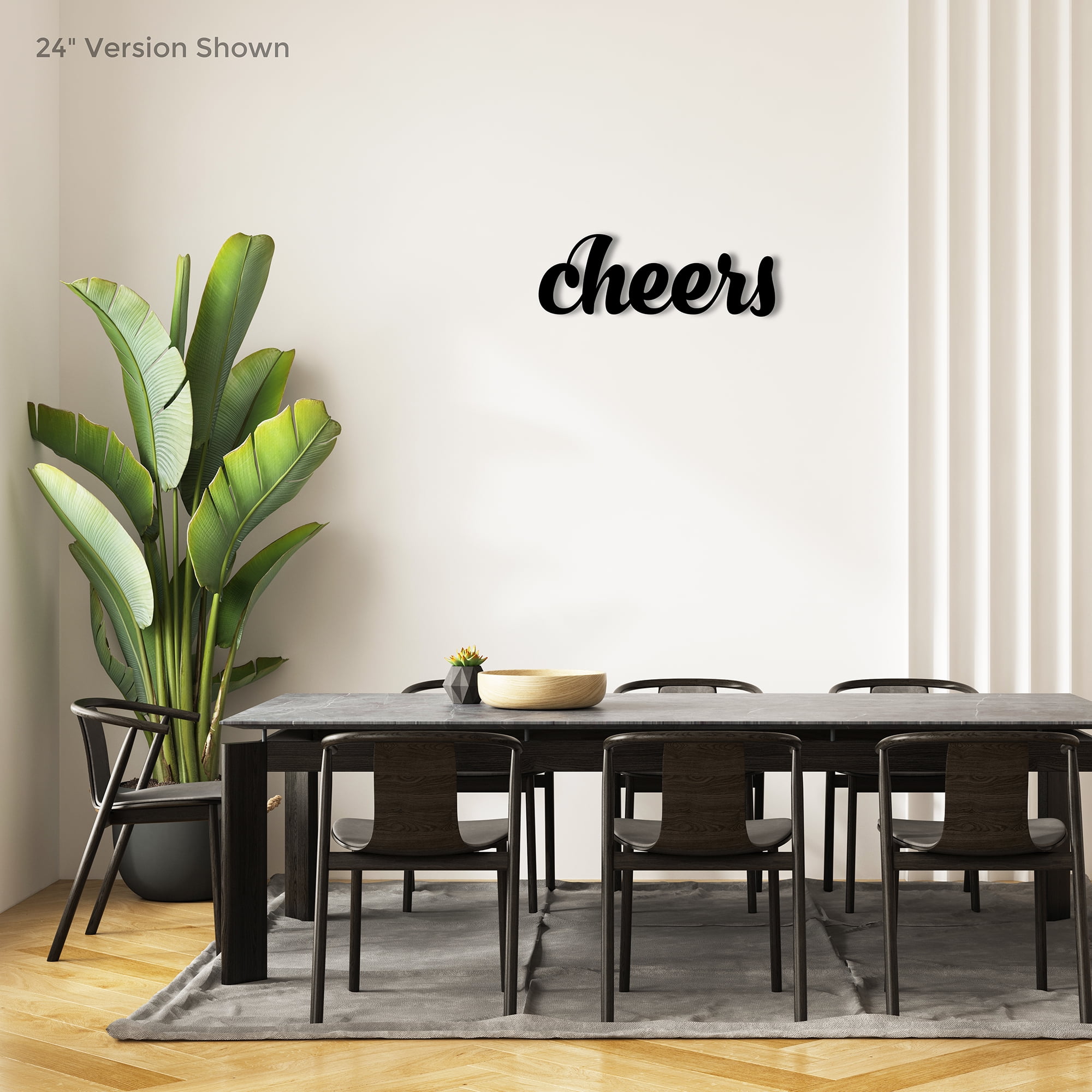 KOYILTD Black Metal Bar Sign – “Cheers” Wall Art For Home Bar, Kitchen, Or Dining Room - View #11