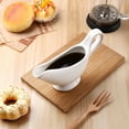 thumbnail image 4 of Shisuyan Ceramic Gravy Boats Porcelain Saucier Sauce Boats Seasoning Storage Container, 4 of 9