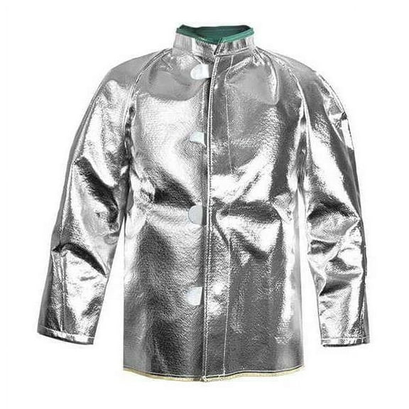 National Safety Apparel Aluminized Coat,M,Carbon Kevlar(R) C22NLMD30