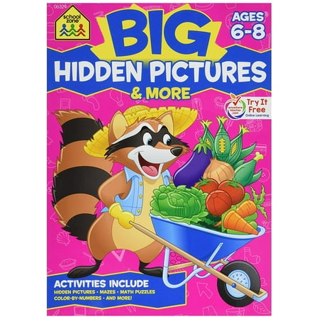 Amp Toy - SZP06329 - BIG HIDDEN PICTURES amp; MORE WORKBOOK..., By Constructive Playthings Ship from US