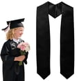 thumbnail image 2 of ZMKIAG 70 Inch Long Unisex Adult Plain Graduation Stole for Academic Commencements - Graduation Season Ribbon Etiquette Shoulder Strap, Pure Color Awarding Cape for Ceremony and Celebration, 2 of 9
