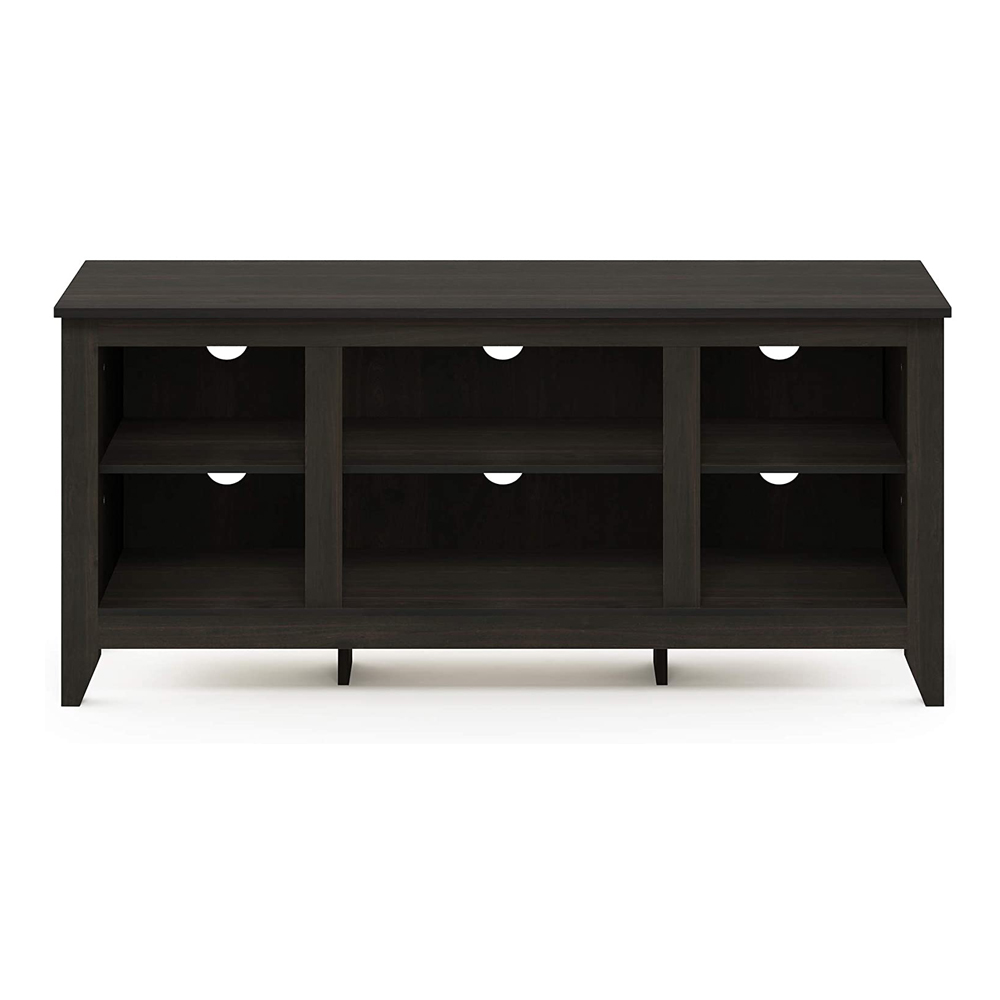 Furinno Jensen TV Stand with Shelves, for TV up to 55 Inch, Espresso - image 2 of 5