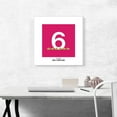 thumbnail image 2 of ARTCANVAS Kids Animal Alphabet Number 6 Six Numeral Canvas Art Print - Size: 18" x 18" (1.50" Deep), 2 of 9