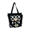 thumbnail image 1 of Bolso de hombro para mujer, tipo cartera, de verano, tipo bandolera con diseño de oso Negro, 1 of 9