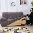 thumbnail image 4 of 3 Seater Stretch Sofa Slipcover Couch Sofa Cover Furniture Protector Dog Cat Pet Proof Couch Slipcovers Protectors for Living Room Stretch Elastic Furniture Protector, Multiple Colors 75''- 90'', 4 of 6