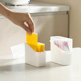 thumbnail image 2 of Contenedor para queso en lonchas para refrigerador, 4 piezas, caja de almacenamiento de queso con tapa abatible, contenedor para queso, soporte para guardar queso, color blanco, 2 of 7
