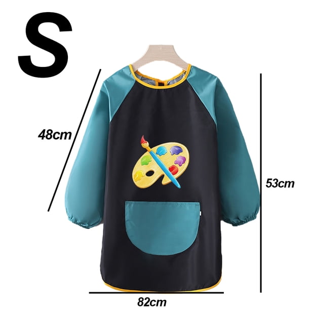Delantal De Pintura Para Niños De 1 A 7 Años – Impermeable, Manga Larga Y Reutilizable, Protege La Ropa En Manualidades