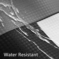 thumbnail image 4 of Extra Long Black Shower Curtain Textured Fabric Waffle Weave Polyester Modern Bath Shower Curtains for Bathroom, Mid Century Waterproof Shower Curtain Set with 12 Hooks, Machine Washable 72 x 84 inch, 4 of 6