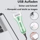 thumbnail image 5 of Removedor de callos eléctrico, herramientas y accesorios para quitar callos de pies, pedicura recargable por USB (1 unidad, verde), 5 of 5