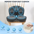 thumbnail image 5 of AMTPM Seat Cushion with Lumbar Support - L-Shaped Ergonomic Memory Foam Office Chair Cushion for Long Hours, Car Seat & Home Office (Dark Gray), 5 of 8