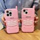 thumbnail image 2 of Funda de silicona para iPhone 13 de 6,1 pulgadas, bonita carcasa retro rosa, funda de dibujos animados Kawaii, funda clásica para teléfono móvil a prueba de golpes para niñas y mujeres, 2 of 5