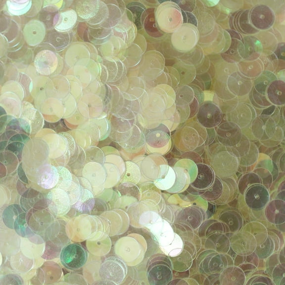 Crystal Yellow Hue Sequins 8mm Crystallina Mirror Shiny Iridescent Made in USA