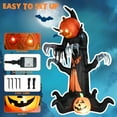 thumbnail image 4 of Large 8 FT Halloween Inflatables Outdoor Decoration, Blow Up Pumpkin Ghost Inflatables Halloween Decor with Build-in LED Lights for Halloween Party Indoor Outdoor Yard Lawn Garden Décor, 4 of 8