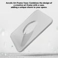 thumbnail image 3 of Acrylic Photo Frame Vase With Unique Design, 7.5 Inches Transparent Aesthetic Small Acrylic Flower Vase Decorative Art Deco Vase Ideal For Single Flowers, 3 of 8