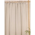 thumbnail image 3 of The Art Box Solid Linen Curtains 36 Inches Long 2 Pack, Textured Gauze Linen Curtain Drapes Tie Top Curtain Panels for Bedroom/Living Room/Sliding Door Farmhouse Decor, 35"w x 36"l in, Stark White, 3 of 9