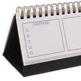 thumbnail image 3 of Mini calendario de escritorio 2025, planificador horizontal pequeño, edición en inglés para oficina, calendario abatible para organización y programación de escritorios., 3 of 5