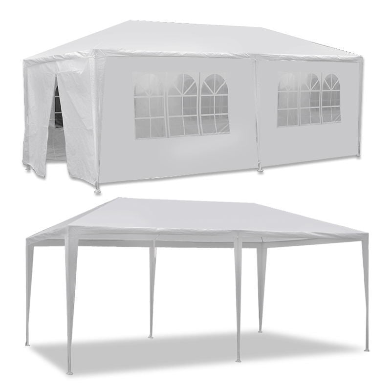 10' 20' 30' White Outdoor Wedding Party Tent Patio Gazebo Canopy with Side Wall 