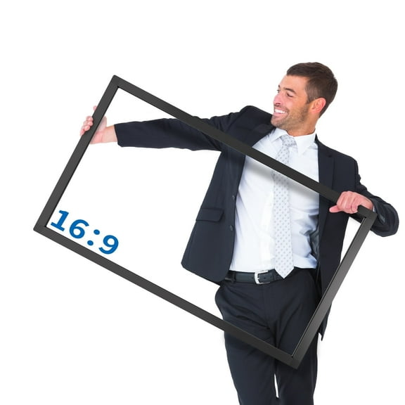 LMENGER 55 Inch 20 Points Infrared Touch Frame, Interactive USB Interface IR Touch Screen Overlay Panel, Driver Free Intelligent, Suitable for Monitor TV and Digital Signage