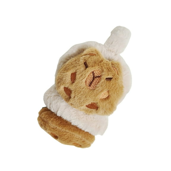 JZROCKER Soft and Warm Plush Ear Muffs for Commuting and Outdoor Sports Cartoon Capybaras Earflap Comfortable Ear Warmers