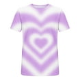 thumbnail image 5 of Vetsdori Womens Short Sleeve Shirts Valentines Summer Blouses Graphic Cute,Pullover Crewneck Tops for Junior Fashion, 5 of 5
