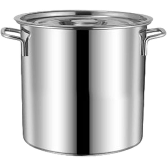 Cooking Pot, Soup Pot With Lid, Cooking Stock Pot, Stainless Steel Saucepan, Scratch Resistant Steamer Cookware, Whole Clad Stock Pot, Induction Saucepan, Sauce Pot For Restaurant Home