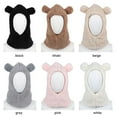 thumbnail image 2 of Women Windproof Plush Earflap Earmuff Winter Hats Bear Ear Hat Beanies Caps BLACK, 2 of 8