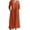 C, variant on Mchoice Cotton and Linen Dresses for Women 2024 Fashion Summer Fall V-neck 3/4 Sleeve Solid Color Pleated Maxi Dress