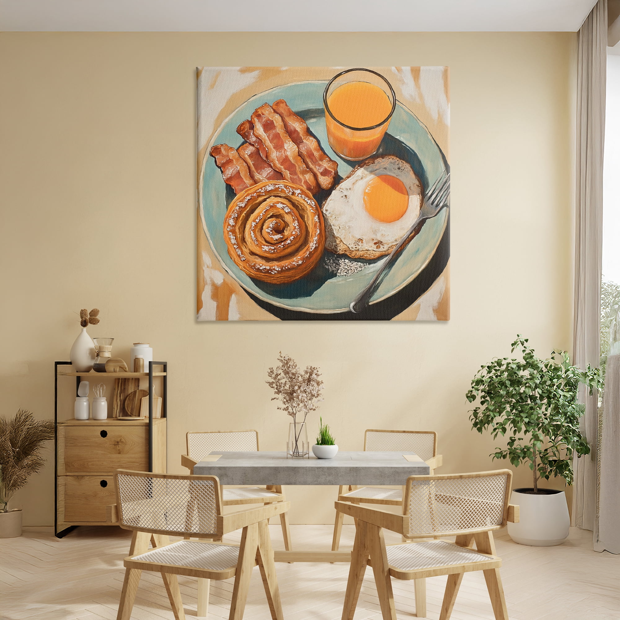 Stupell Industries Cinnamon Roll Breakfast Canvas Wall Art, design by Tina LeCour