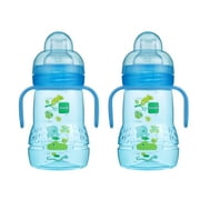 MAM Trainer Bottle Bundle, 8oz, 1 Pack (2 Count), Boy