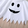 thumbnail image 4 of GYRATEDREAM Toddler Baby Boy's Girl's Halloween Costume Pumpkin Style Cosplay Clothes Set Winter Outerwear Hooded Cape Coat for 3-24M White, 4 of 10