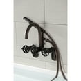 thumbnail image 2 of Kingston Brass AE8155RX Belknap 7-Inch Adjustable Wall Mount Clawfoot Tub Faucet, Oil Rubbed Bronze, 2 of 7