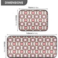 thumbnail image 3 of Trendy Geometric Kitchen Rug Mats 2PCS Non Slip 47" x 20" + 28" x 20" Kitchen Carpet Floor Mat Hallway Rugs Anti Fatigue Doormat Home Decor, 3 of 7