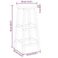 thumbnail image 2 of vidaXL Bar Stool Set of 8 Natural wood Solid Acacia wood Standard, 2 of 10