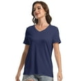 thumbnail image 6 of Women's Ultra-Soft V-Neck Short Sleeve Trendy Casual T-Shirt, 6 of 6