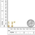 thumbnail image 6 of Gem Stone King 10K Yellow Gold Yellow Citrine Dangle Earrings for Women | 0.92 Cttw | Gemstone November Birthstone | Heart Shape 5MM, 6 of 6