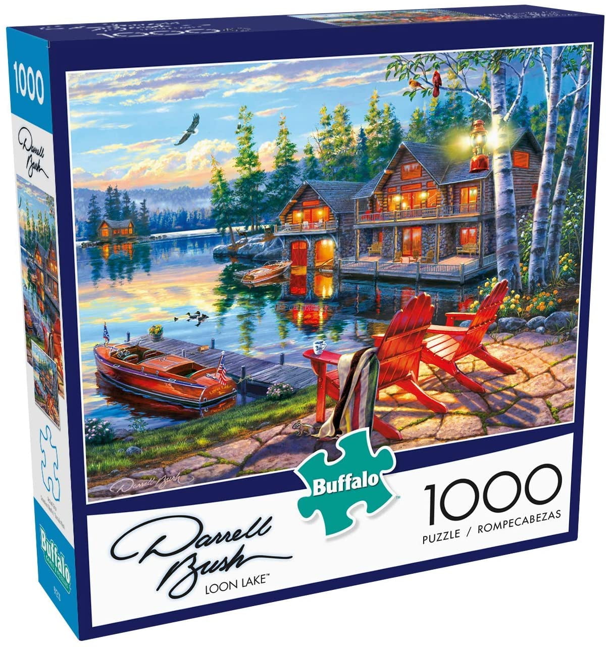 Buffalo Games Darrell Bush Loon Lake 1000 Piece Jigsaw Puzzle Walmart Com Walmart Com